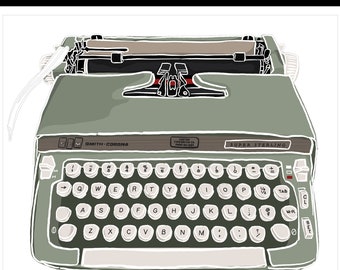 1967 Smith Corona + Maszyna do pisania Natychmiastowe pobieranie cyfrowe PNG - SVG - PDF