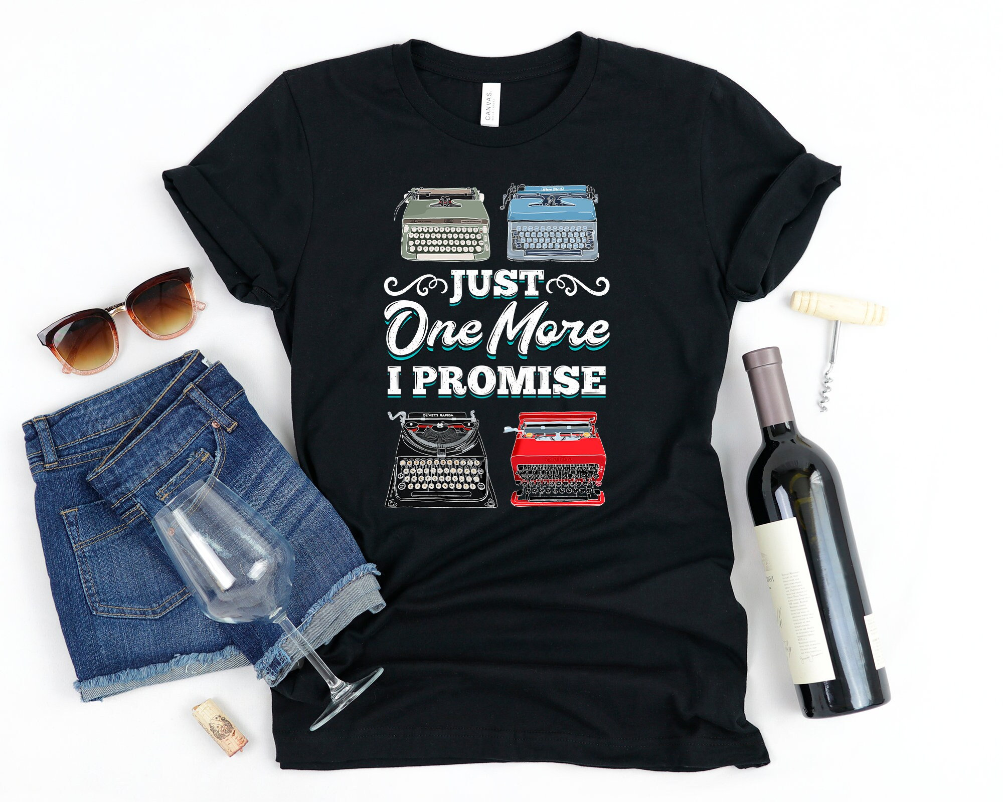 Typewriter Shirt, Vintage Collection Type Writer Tshirt