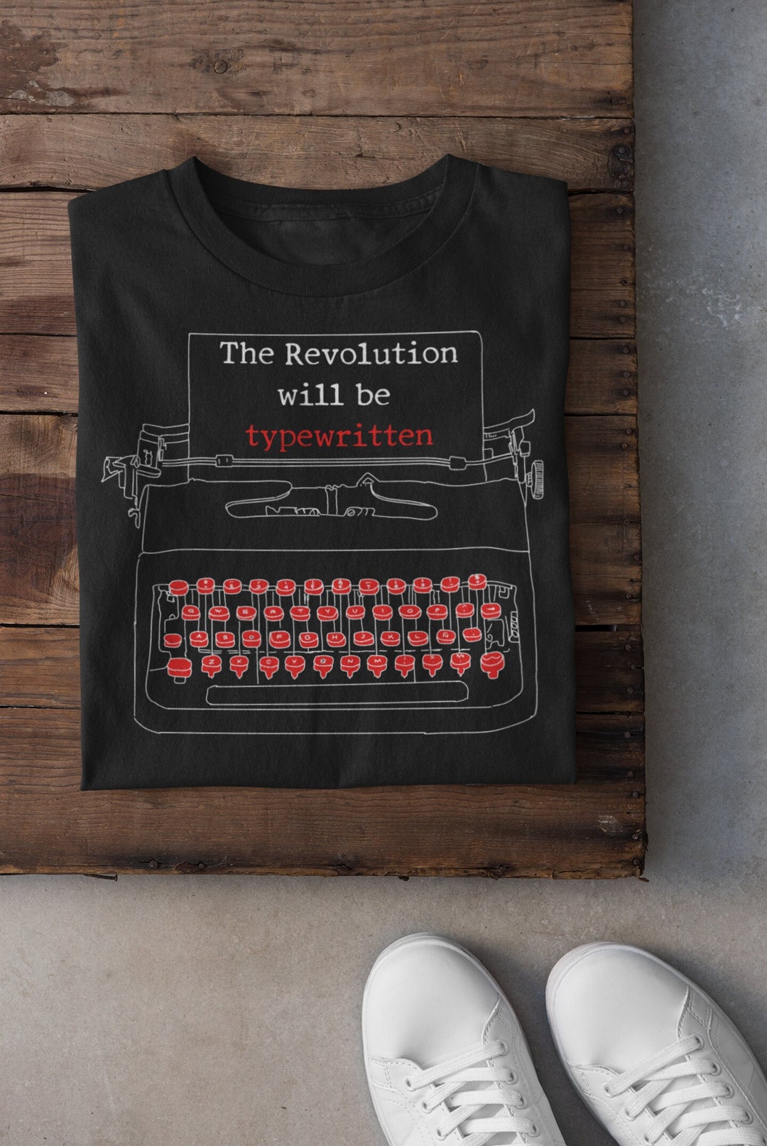 Typewriter Shirt, the Revolution Will Be Typewritten Tshirt, Type