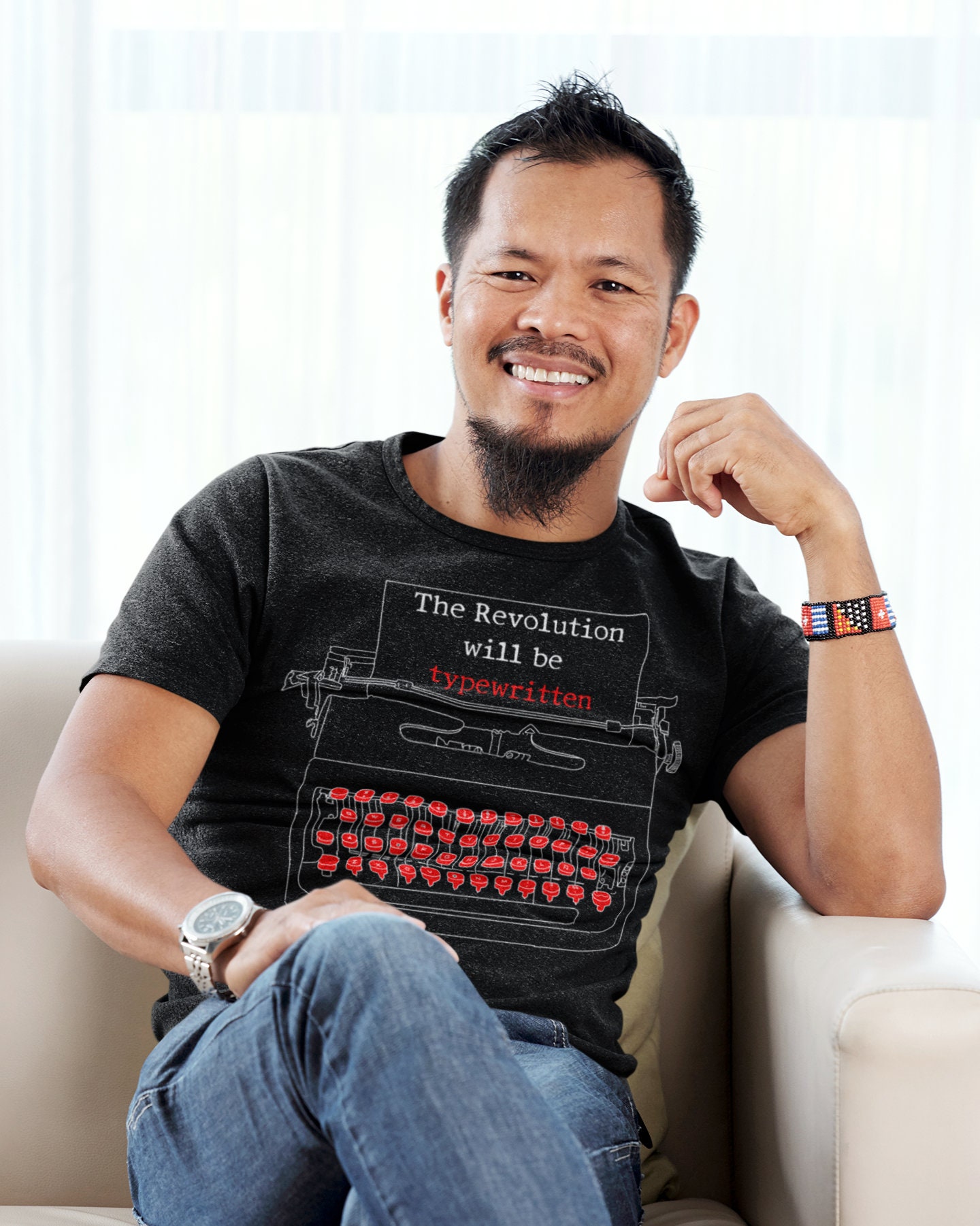 Typewriter Shirt, the Revolution Will Be Typewritten Tshirt, Type