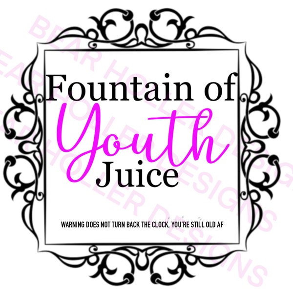 Fountain of Youth Juice png digital download