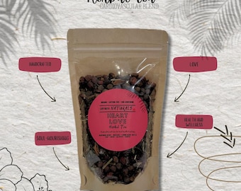 Herz Liebe Kräutertee • Bio • Herz Wellness • Weißdorn • Hibiskus • Anis • Nelke • Piment • Zitronen Melisse