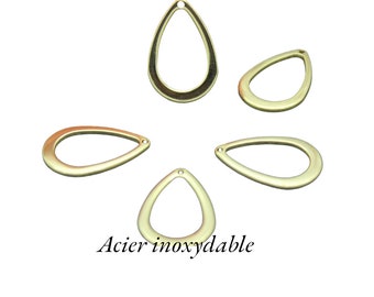 Lot De 5 Chaînes Rallonge Goutte Dorée - 60 Cm X 2.5 Mm - Neuf, Origine France