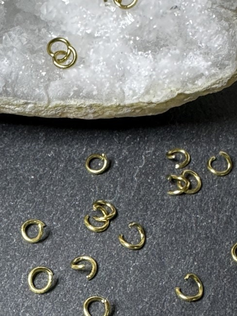 200 Stück Offene Binderinge – Vergoldet, Edelstahl, 7 Mm, Für Schmuckherstellung
