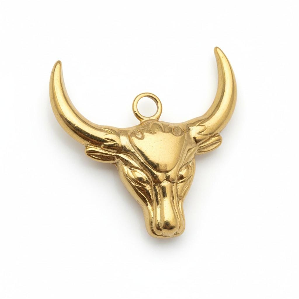 Pendentif Aile D’ange Avec Chaîne – Fée, Taureau, Hibou Et Cristal En Bronze