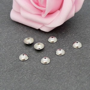 100pcs 6mm Smooth Cups 304 Stainless Steel AC673