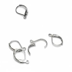 10 slipers i rostfritt stål, 15x10 mm, Smyckestillverkningstillbehör, BOA27