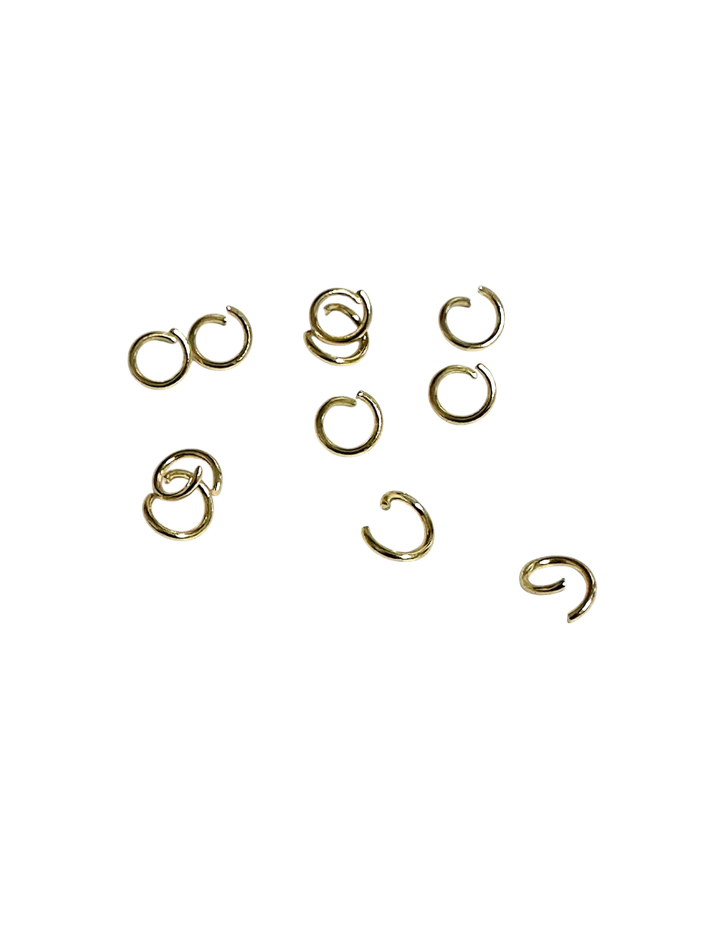 5 X 0.7 Mm: 40 24k Gold-plated 304 Stainless Steel Jump Rings