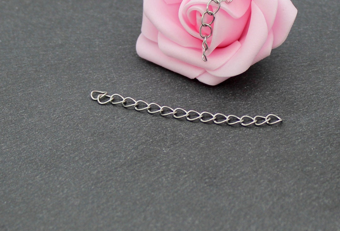 10 AP87 304 Stainless Steel Extension Chains Etsy