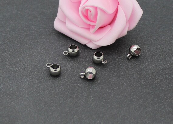 120 Bélières Pression Acier Inoxydable Doré - Pour Pendentifs DIY Bijoux
