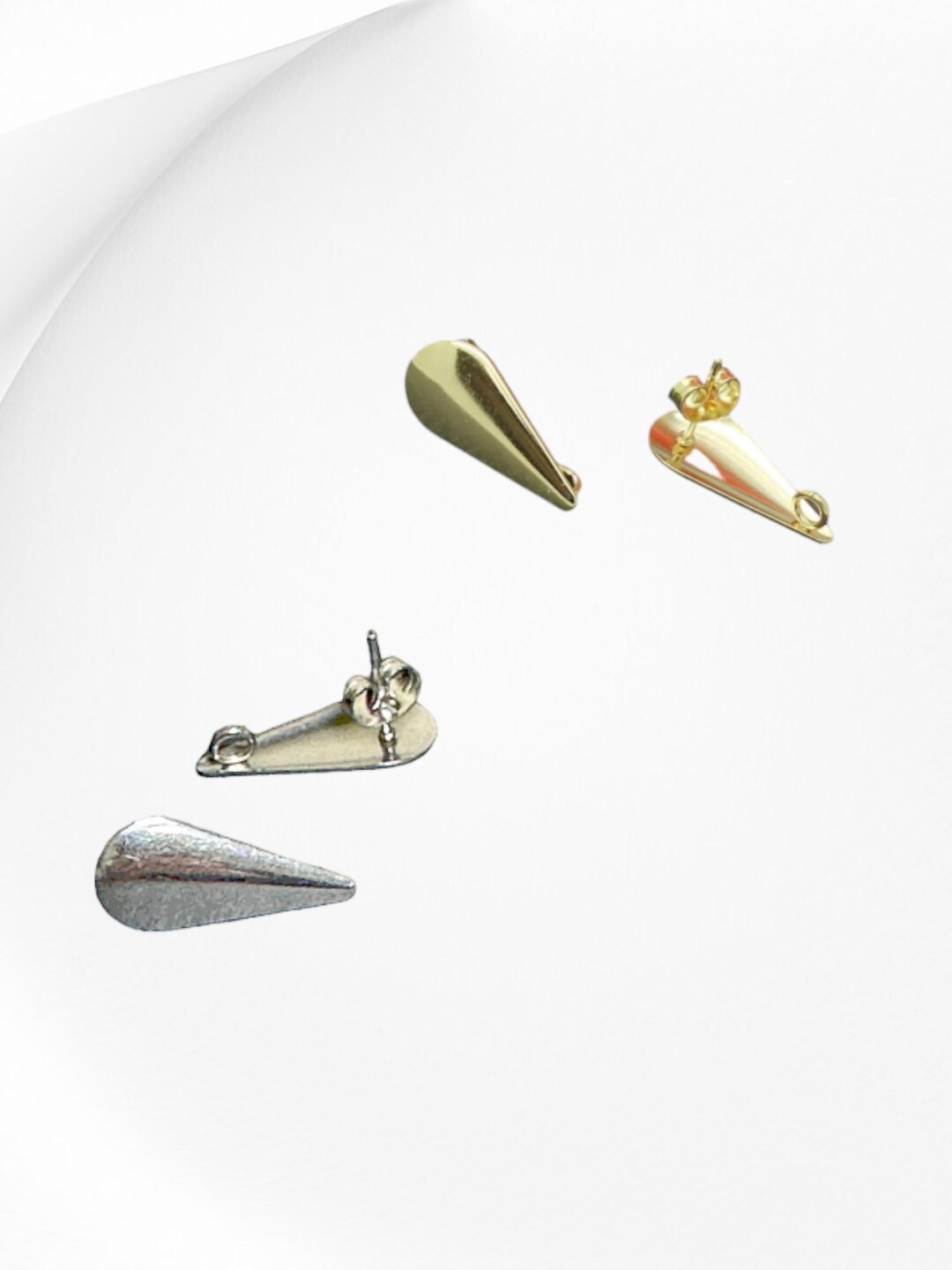 Orecchini A Goccia In Acciaio Inossidabile Con Cristallo E Perla – Oro E Argento, Design Milanese, 2,2 Cm