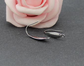 20 Silver Plated Stainless Steel Hooks 