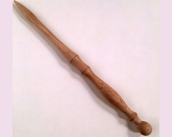 Hickory Wand, Hand turned wand, pagan wand, magic wand, wiccan wand