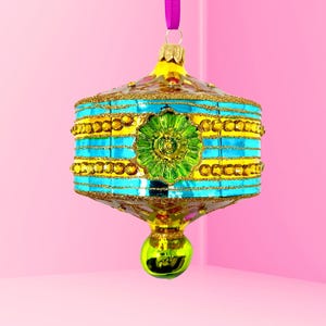 Italienisches Glas Ornament - Handbemalt - Italy Collection - Kenzies of London ""Amalfi Reflector""