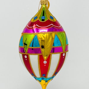 Polish Glass Bauble Ornament - Argyle Hand Painted/Hand Made - Kenzies of London - "Cirque du Splendor"