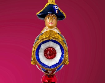 Napoleon Bonaparte Glass Ornament Reflector - Connecticut Colonial Manor Collection - Kenzies of London "Historical Greats"