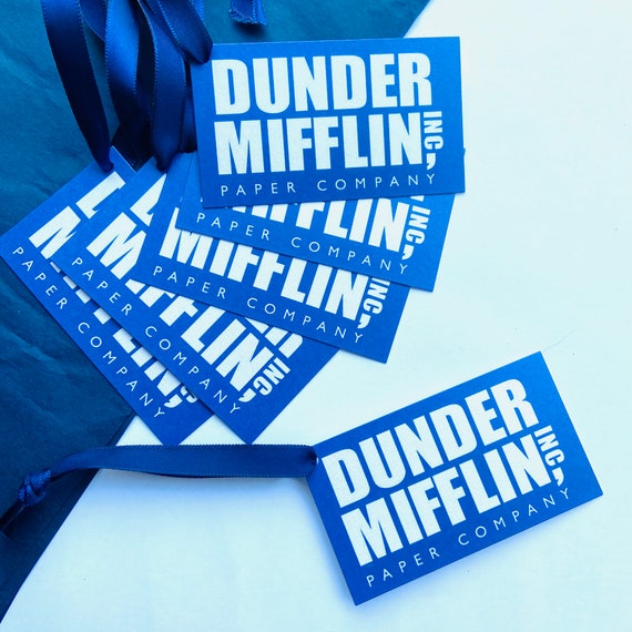  Black Dunder Mifflin Paper Company Logo Sticker (The Office  Funny tv Show) : Sports & Outdoors