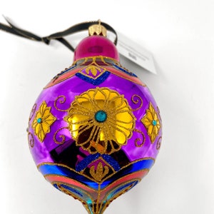 The Carretto Collection Glasverzierung - Handbemalt / Handgemacht - Funkelnde Edelsteine - Kenzies of London ""Amethyst"""