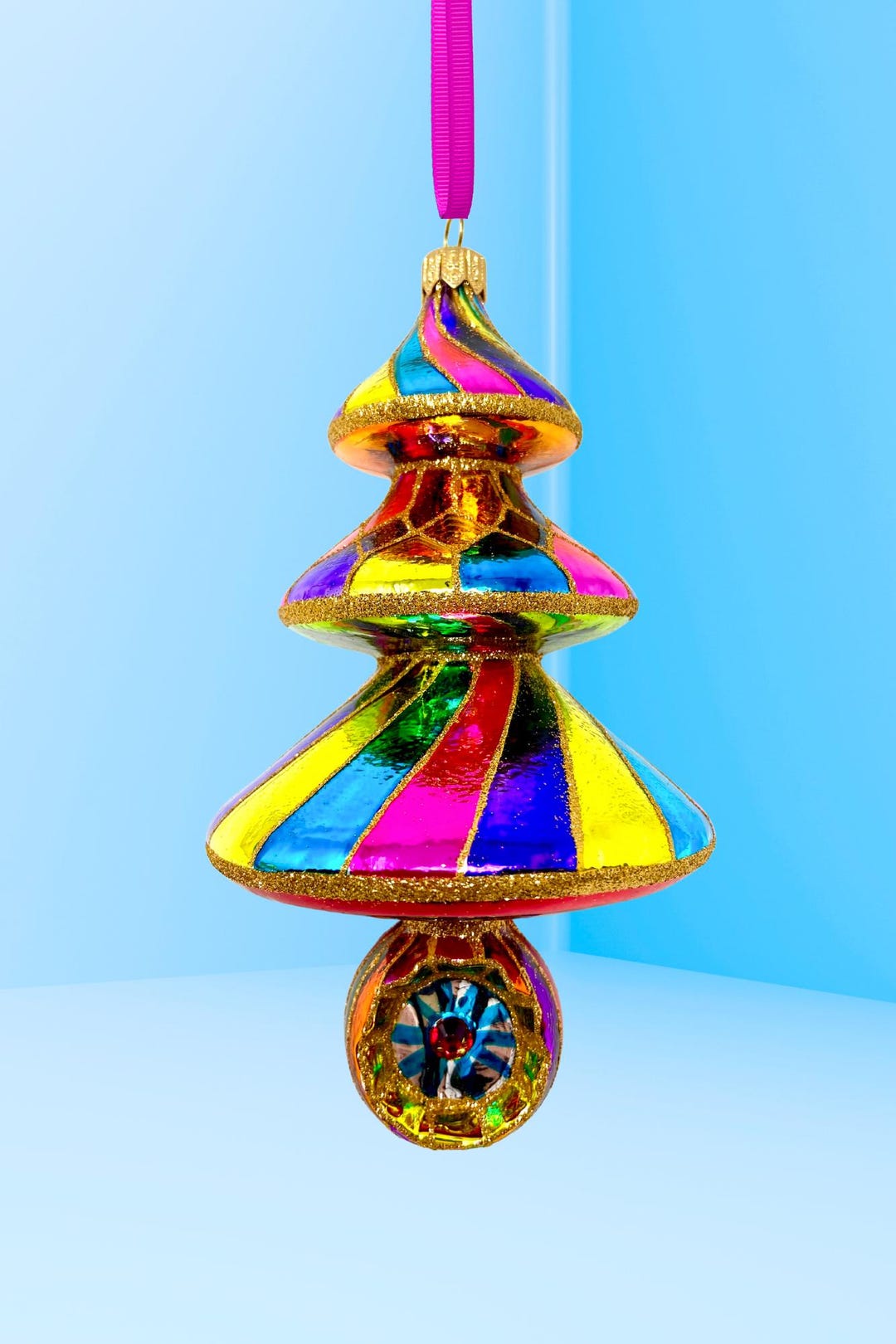 Roulette Reflector Tree - Authentic Polish Glass Christmas Ornament by ...