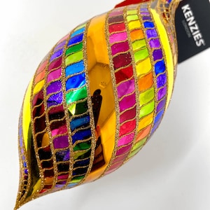 Colorful Polish Glass Ornament - Las Vegas Collection "High Roller Spinner" - Kenzies of London