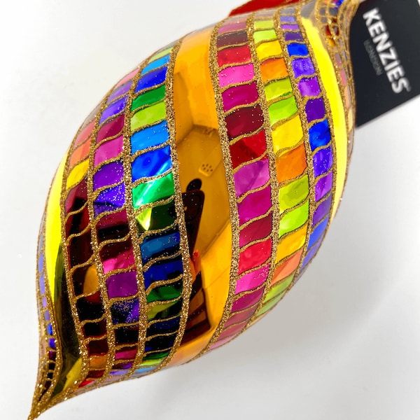 Colorful Polish Glass Ornament - Las Vegas Collection "High Roller Spinner" - Kenzies of London