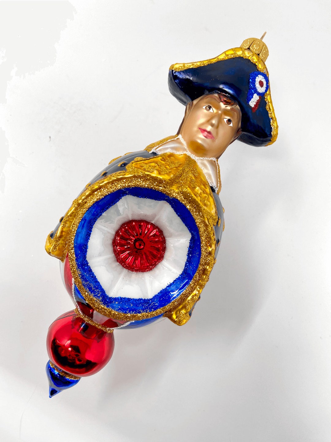 Napolean Decorations Napoleon Bonaparte Glass Ornament Reflector Connecticut Colonial Manor ...