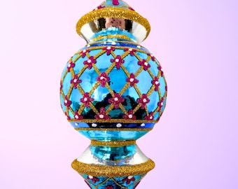 Venetian Reflector Polish Glass Ornament - Cityscape Reflections - Kenzies of London &quot;Cape Cod&quot;