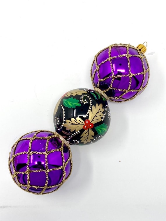 ポーランド製ハンドメイドオーナメント ポーランド製ガラス製オーナメント - 手描き/ハンドメイド - Kenzies