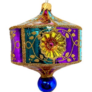 Sicilian Glass Ornament - Hand Painted/Hand Made - Italy Collection - Kenzies of London "Palazzo Bellezza""