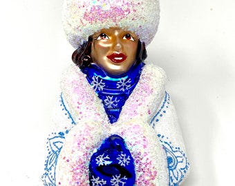 Winter Woman Glass Ornament - Powerful Women Collection - Kenzies