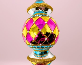 Venetian Reflector Polish Glass Ornament - Cityscape Reflections - Kenzies of London &quot;Honolulu&quot;