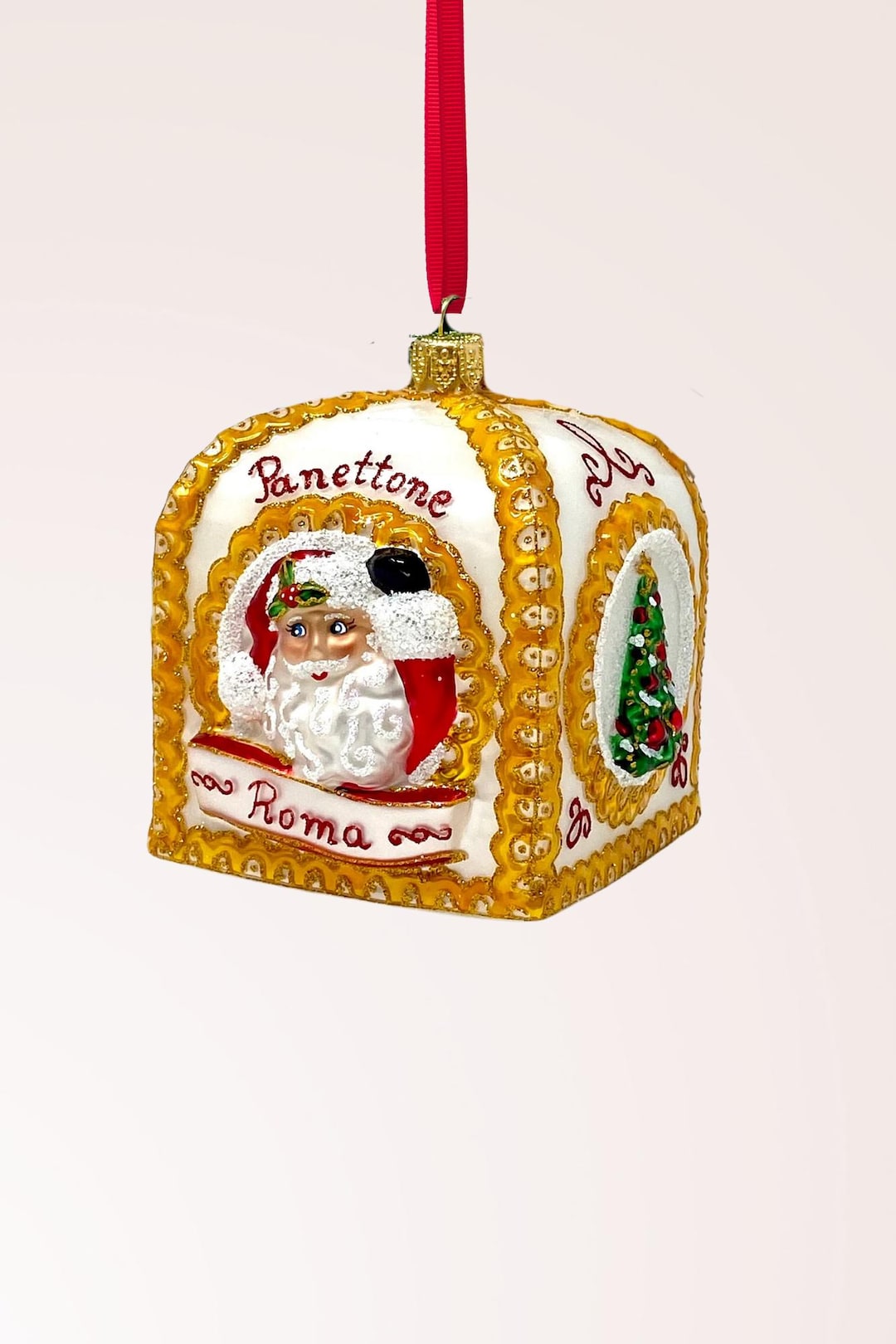 Papier Pour Panettone Noël Or - Lot De 10 Cercles Ø 98 Cm - Fabriqué En Italie - Polypropylène Recyclable - 8