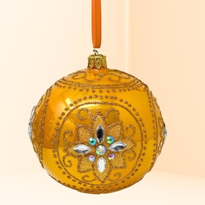 Italienische Glaskugel - Renaissance Handbemalt/Handgemacht - Kenzies of London - Gold