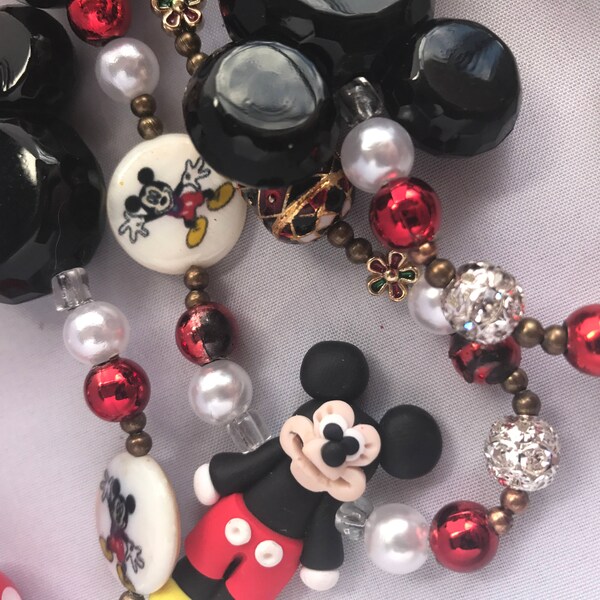 Disney Mickey Minnie Inspired Epcot Ornament Mouse Vintage Christmas Garland for Trees Mantles and Wreath Home Décor – Kenzie’s of London