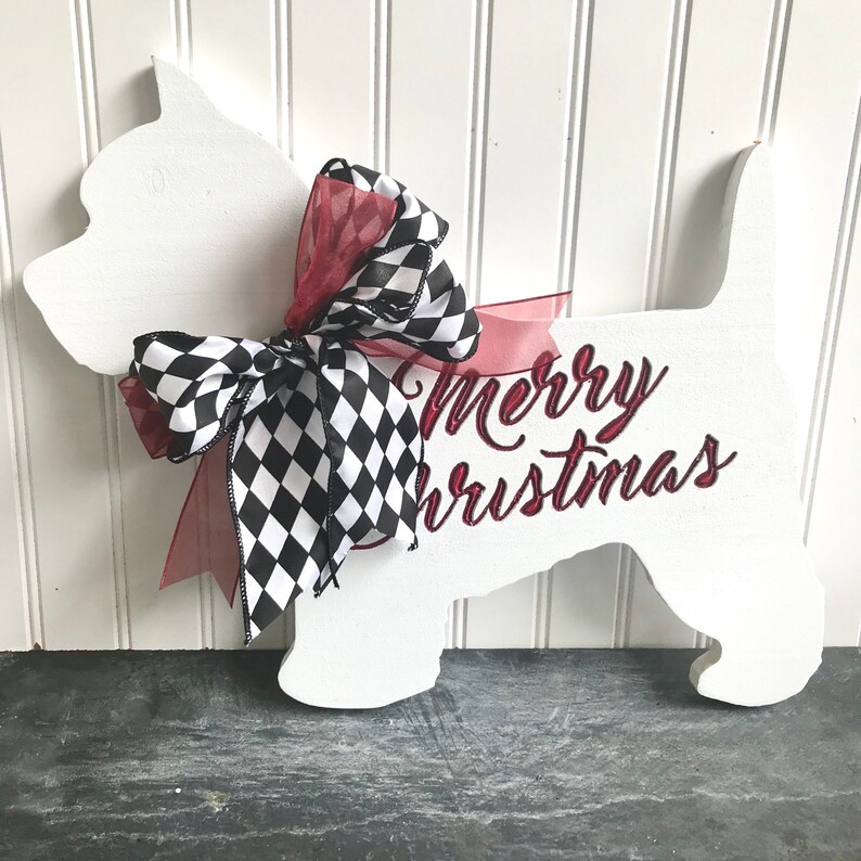 WHITE WESTIE CUTOUT West Highland Dog Wall Art Cut Out Etsy