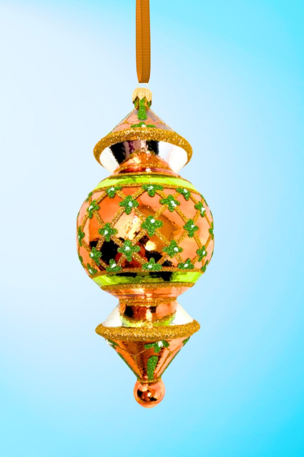 Venetian Reflector Polish Glass Ornament - Cityscape Reflections - Kenzies of London "New York"