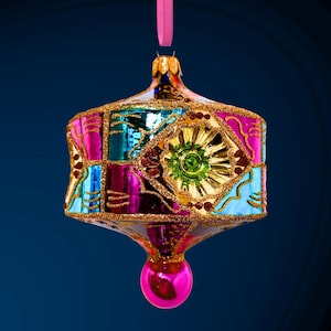 Sicilian Glass Ornament - Hand Painted/Hand Made - Italy Collection - Kenzies of London "Palazzo Serenita"