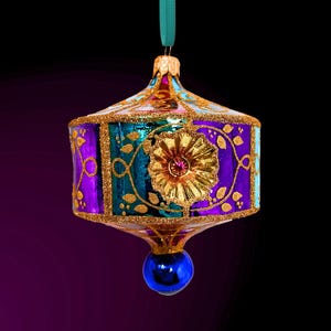Sicilian Glass Ornament - Hand Painted/Hand Made - Italy Collection - Kenzies of London "Palazzo Bellezza""