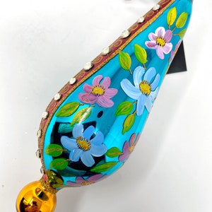 The Carretto Collection Glass Ornament - Hand Painted/Hand Made - Sprankelende edelstenen - Kenzies of London "Florentine Elegance"