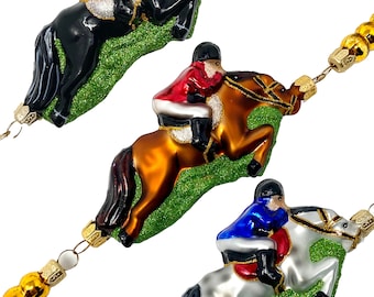 Derby Pferde Glasgirlande - Jockey Rennen - Kenzies of London