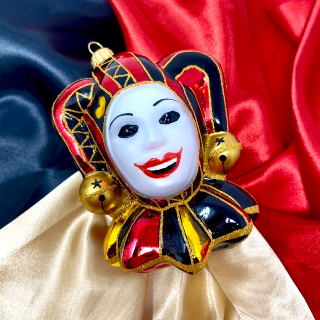Court Jester Ornament - Hand Painted/hand Made - Kenzies of London