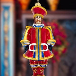 Siciliaans glazen ornament - Handgeschilderd/handgemaakt - Collectie Italië - Kenzies of London "Carretto King"