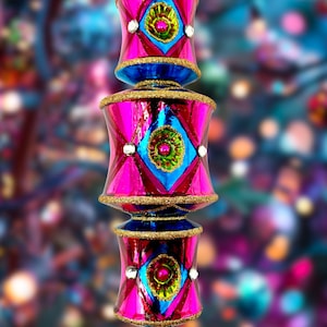 Adorno navideño de cristal polaco Viva Las Vegas Dazzler de edición limitada de Kenzies of London