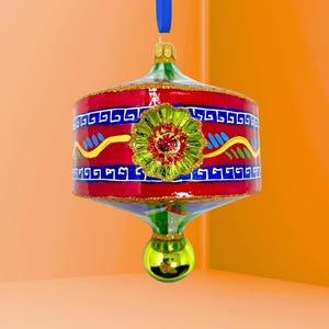 The Carretto Collection Glass Ornament - Hand Painted/Hand Made - Italy Collection - Kenzies of London "Sinfonia""