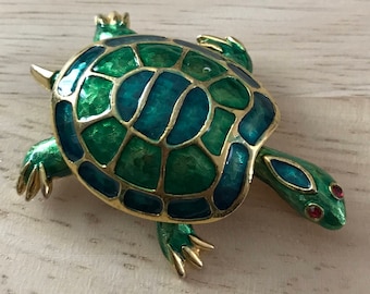 Boucher Turtle Pin Brooch