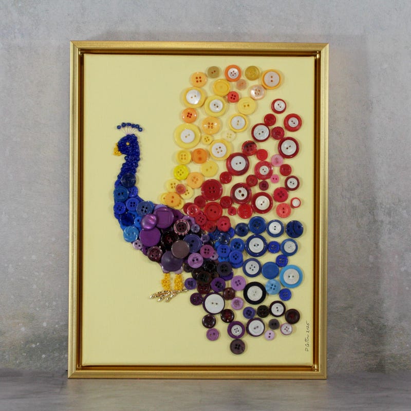 Button Mosaic - Etsy