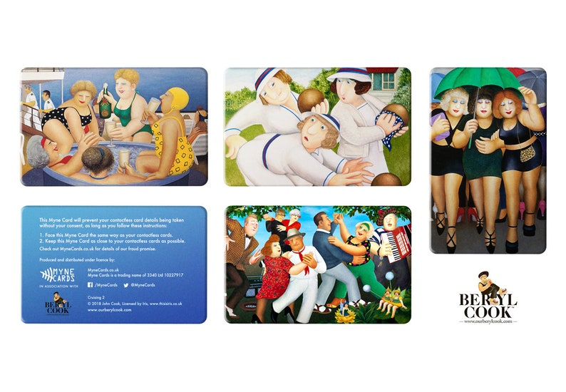 BERYL COOK Contactless Protector Card /'Myne Dancing Collage 1/' Official Myne Cards Product
