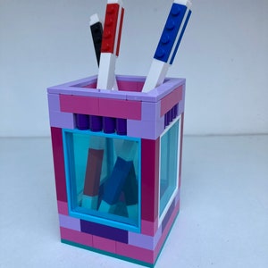 Brick Rainbow Desk Tidy Pen Holder Pencil Holder Christmas Gift Stocking Filler