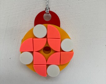 Petite boule de Noël en brique, décoration de Noël, jouet de bureau, bas de Noël, secret Père Noël lego