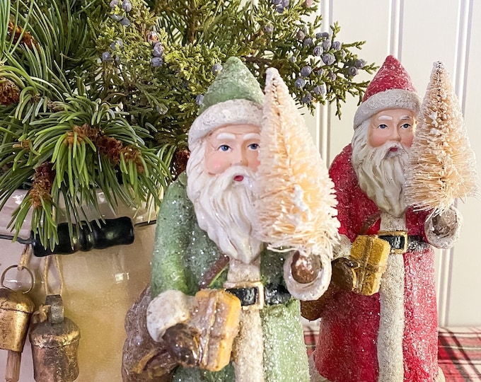 Father Christmas Figurine, European Santa Figurine, St. Nicholas